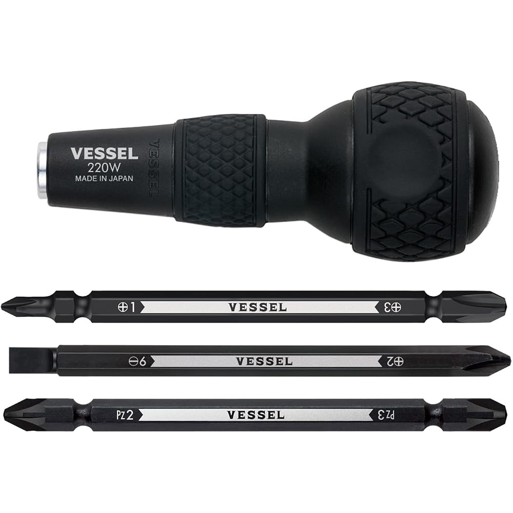 VESSEL (VESSEL) Ball Grip Replacement Screwdriver Set 220W-3