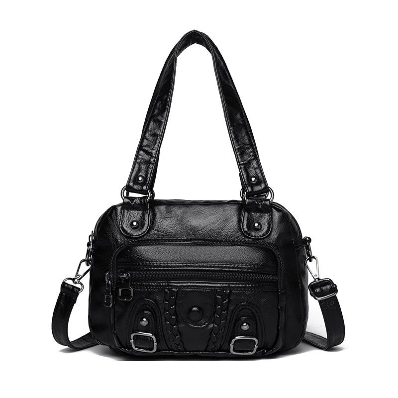 Soft Leather Bag Crossbody Portable Underarm Women's Bag Trendy Handbag New High-end Medium Mother Mobile Phone Bag