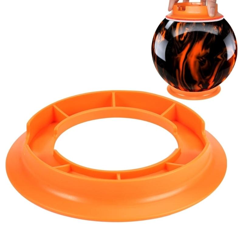 Double Function Bowling Ball Sanding Stand with Hook Circle System Sanding Pad for Stable Cleaning & Surfaces Treatments оранжевый