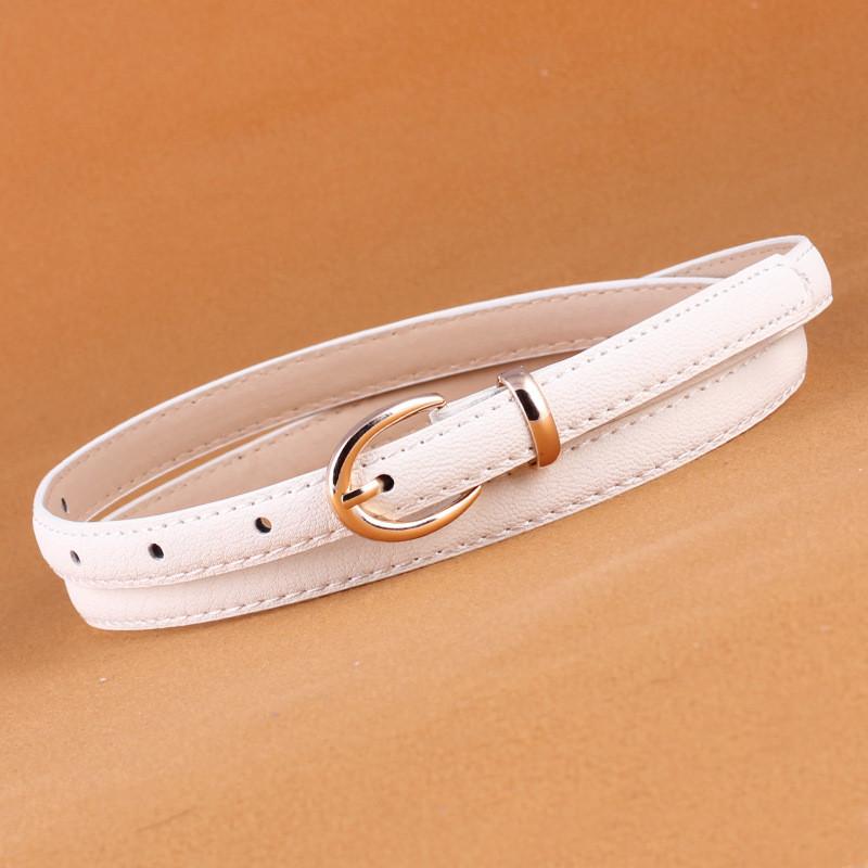 Trendy Candy Womens Color Faux Leather Belt With Pin Buckle For Everyday Wear