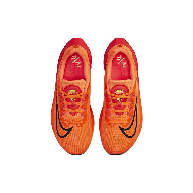 Nike Zoom Fly 5 Total Orange Black Men Sneakers Bright-Crimson White DM8968-800