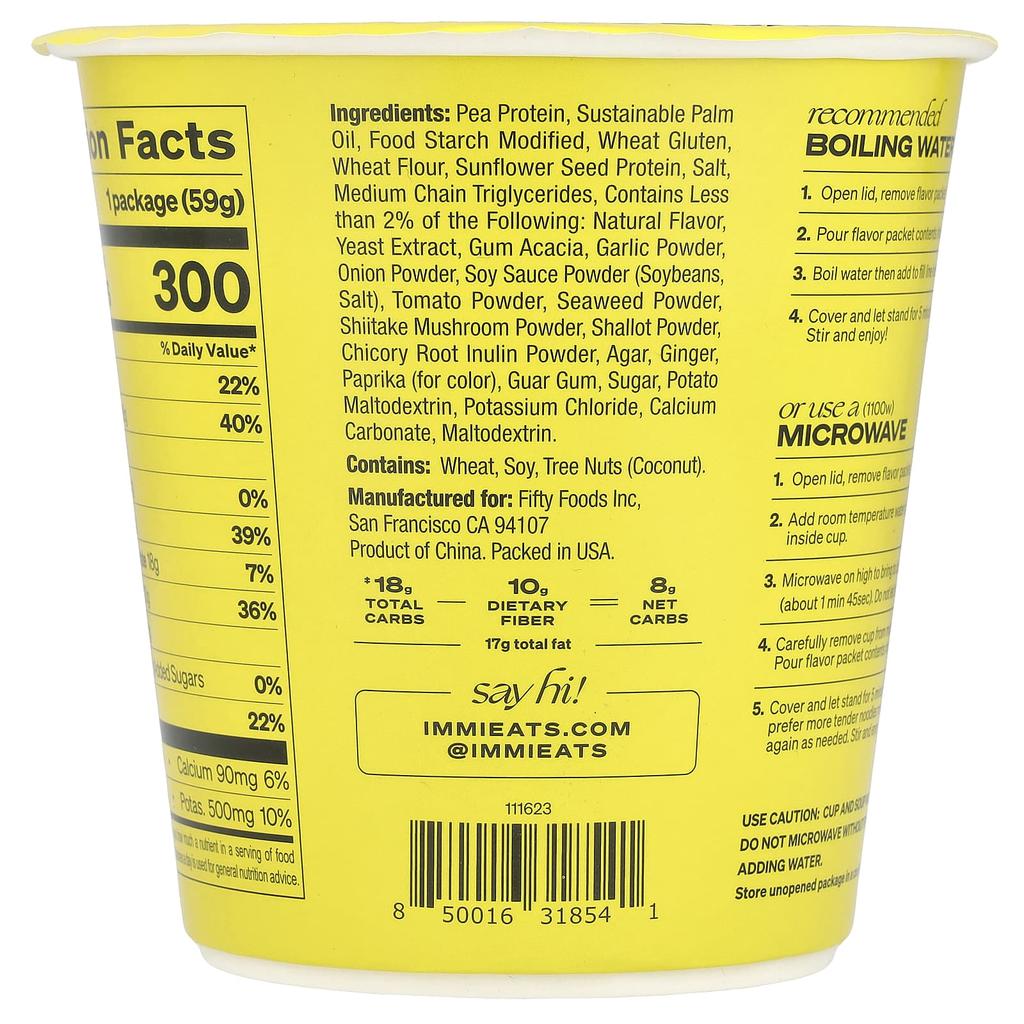 Immi Cup Ramen Soup, Roasted Pork Tonkotsu, 2 Oz (59 G)