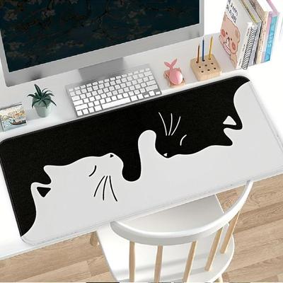 Mouse Pad Desk Accessories Keyboard Mouse Pad Computer Laptop Pad Office Pad Game Console Pad Rubber Cute Cat