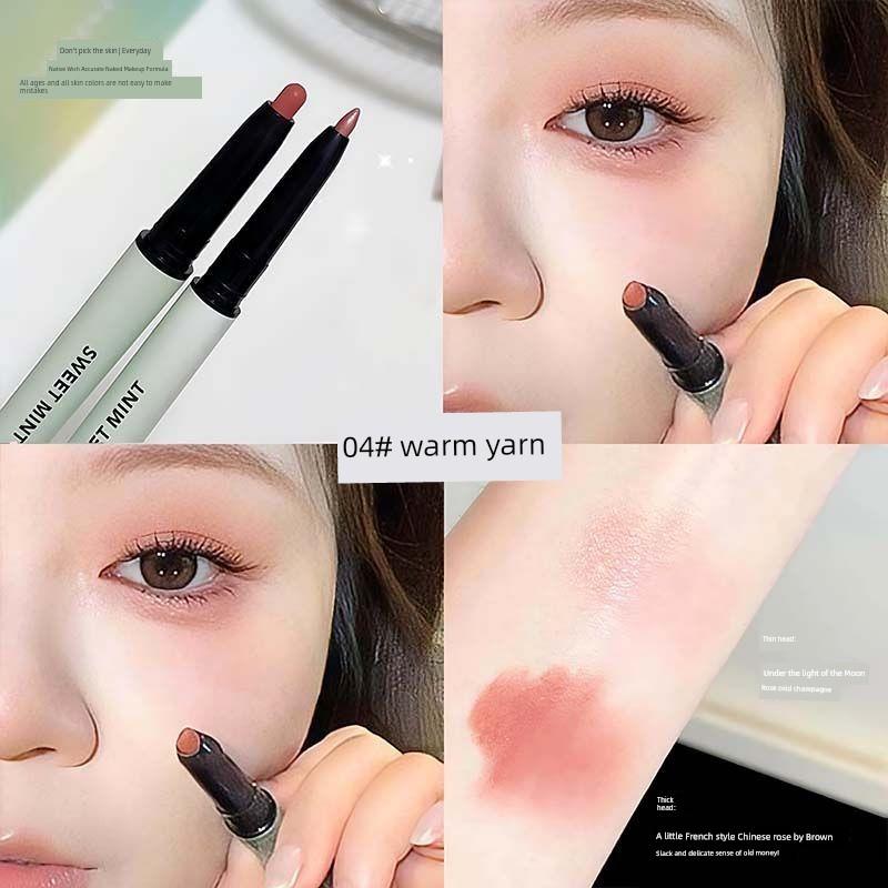 Dual-Ended Multi-Use Pen for Eyeshadow, Under-Eye Contouring, Lip Liner, Nose Shadow, Highlighter, Contouring, Brightening, 3D Shading, and Blush