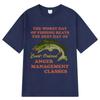 Worst Day of Fishing Beats The Best Day of Court Ordered Anger Management Fishing Meme Funny T-Shirts Cotton Harajuku Loose Tees