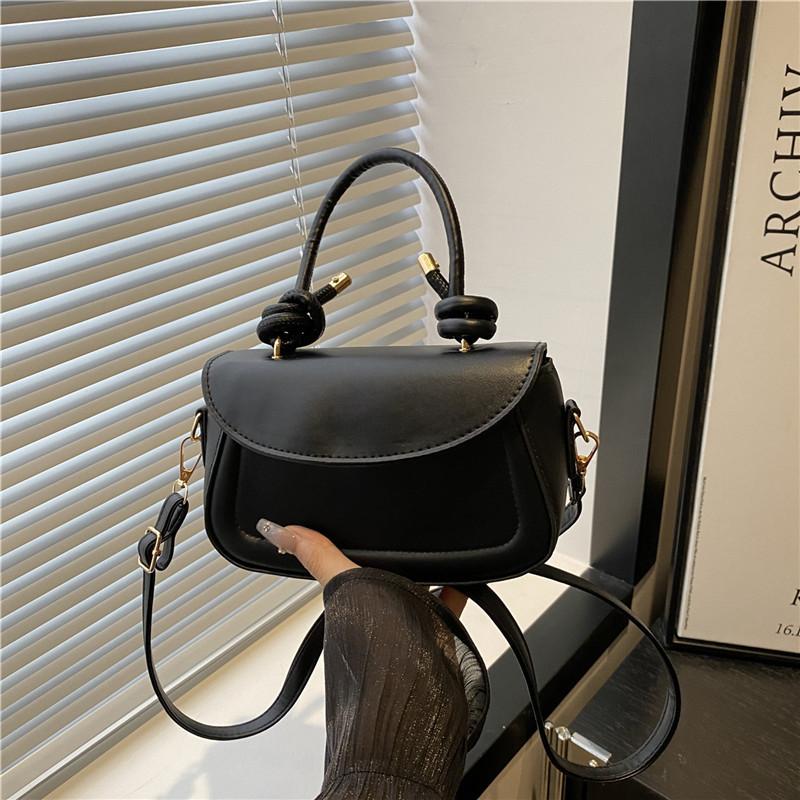 

Минималистичный стиль лето новый красивая сумочка однотонная универсальная темпераментная для поездок на работу на плечо сумка-мессенджер женская чёрный