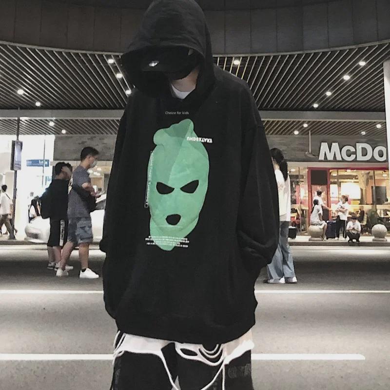 Men's Cross-Border High Street Trend Oversized Hoodie – Autumn/Winter Hong Kong Style