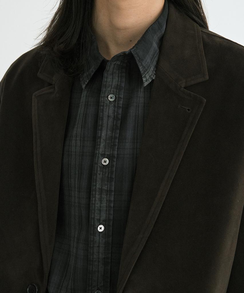 Endoor Suede Crop Jacket (Brown)