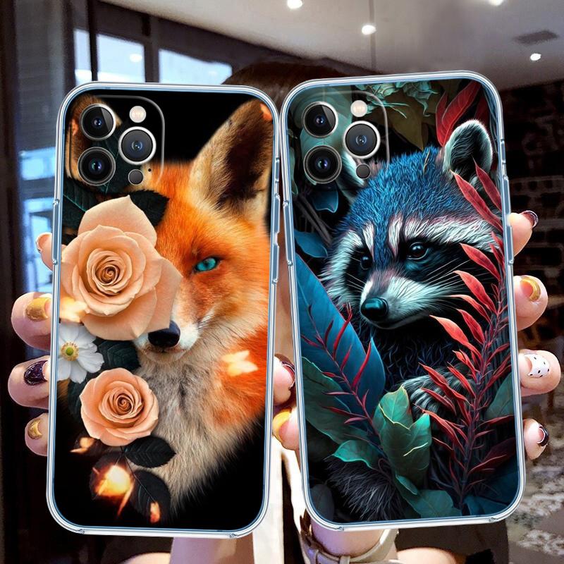 QT18 fox funny foxs lovely cute New High-End Phone Case for Samsung Galaxy A04 A04S A05 A05S A14 A23 A34 A54 M23 M52 M53 A55 A35