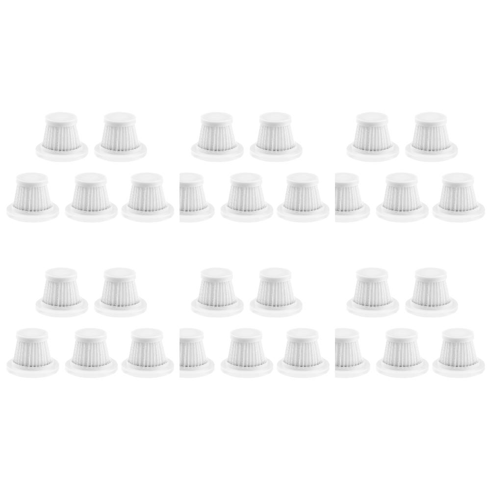 30pc HEPA Car Vacuum Filter Reusable Cleaning Filters Easy Installation and Removal Portable Handheld Vacuum Cleaner Accessories