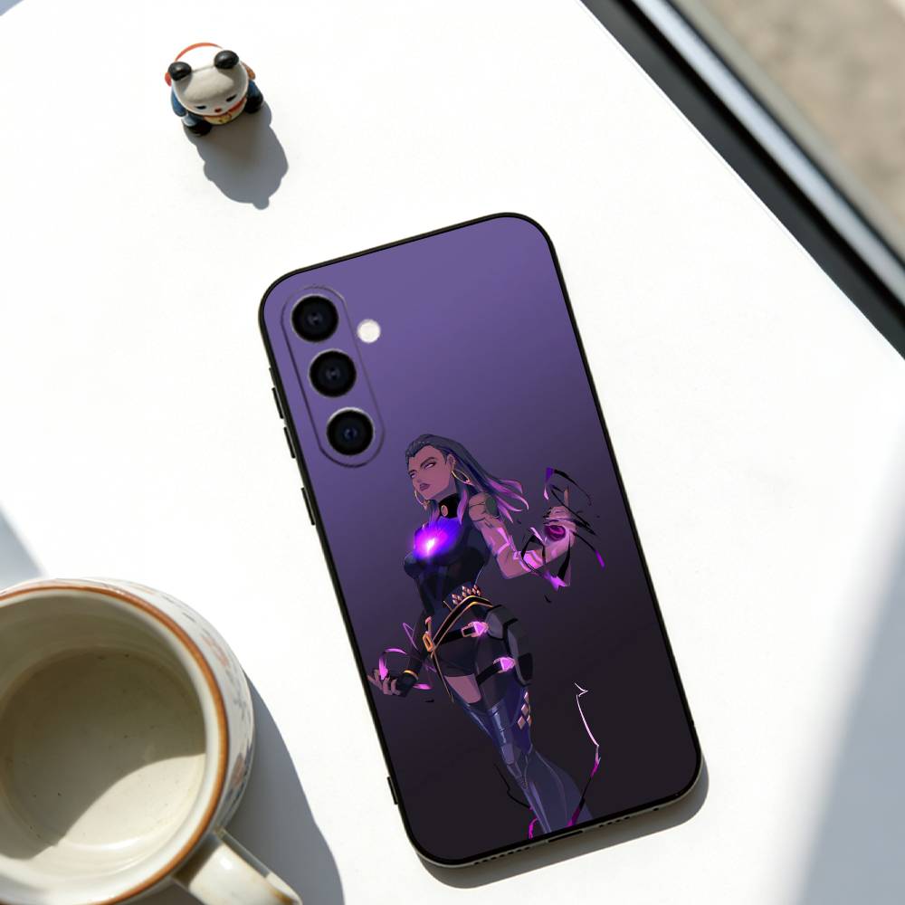 Reyna Valorant Phone Case Soft black For Samsung Galaxy A73,A72,A71,A70,A53,A52,A51