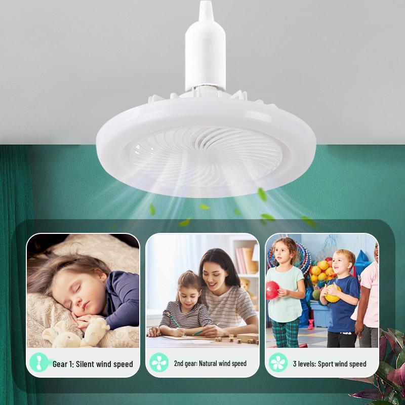 Kompakte LED Deckenventilator-Glühbirne mit E27-Sockel für Schlafzimmer und Restaurant