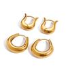 Design Sense Classic Style 18K Gold Earrings Jewelry