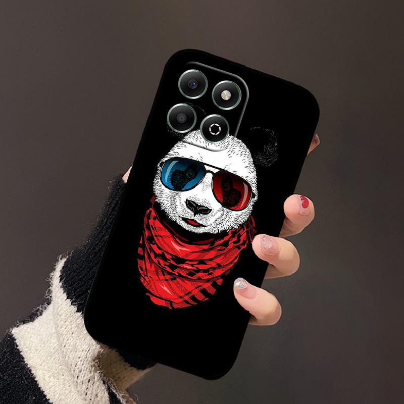 Für Honor X6b 4G Hülle Mode Cartoon Süßes Mädchen Katze Geometrisch Weiches Silikon TPU Handyhülle Für Honor X6b 4G Stoßfeste Hülle
