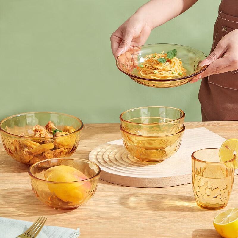 BAILOCK 9-Piece Star Mirror High Boron Glass Dinnerware Set