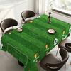 Soccer Tablecloth for Birthday Party Decoration, Soccer Ball Field Rectangle Table Cover for Dining Room, Game Day Sports Party Supplies