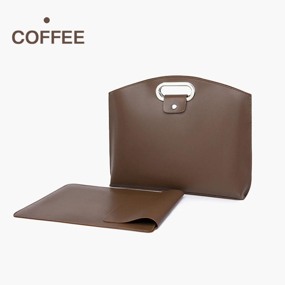 

ПУ Компьютерная сумка Однотонная сумка для документов Повседневные портфели Женщины кофейный