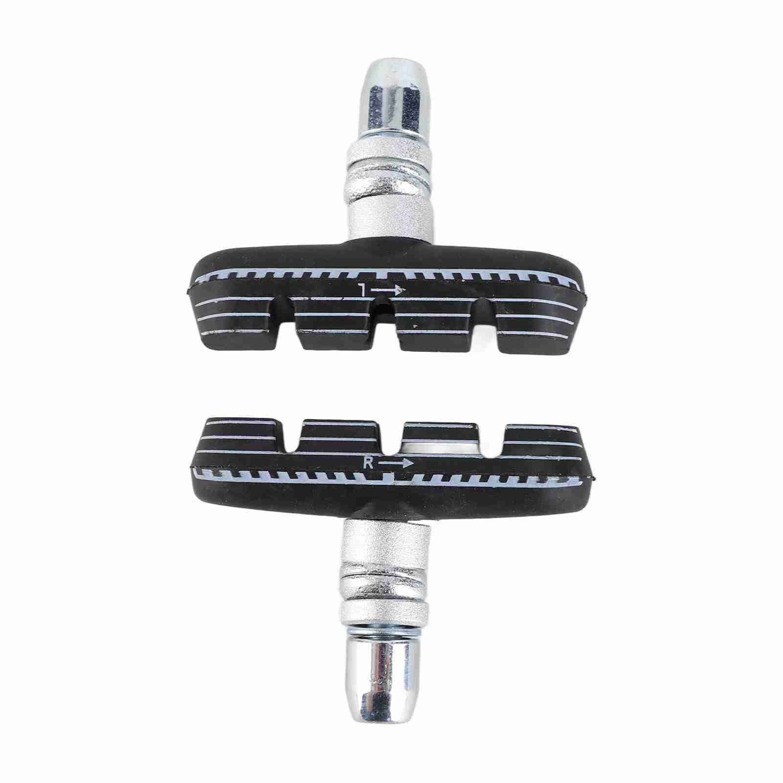 

1 Pair 55mm Folding Bike Brakes Pads Bike V‑Brake Rubber Blocks with Nuts