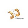 Punk Metal Zircon Ear Cuff Ear Clip for Women Geometric Hexagonal No Pierced Earcuff Clips Earrings Fashion Party Jewelry Gifts