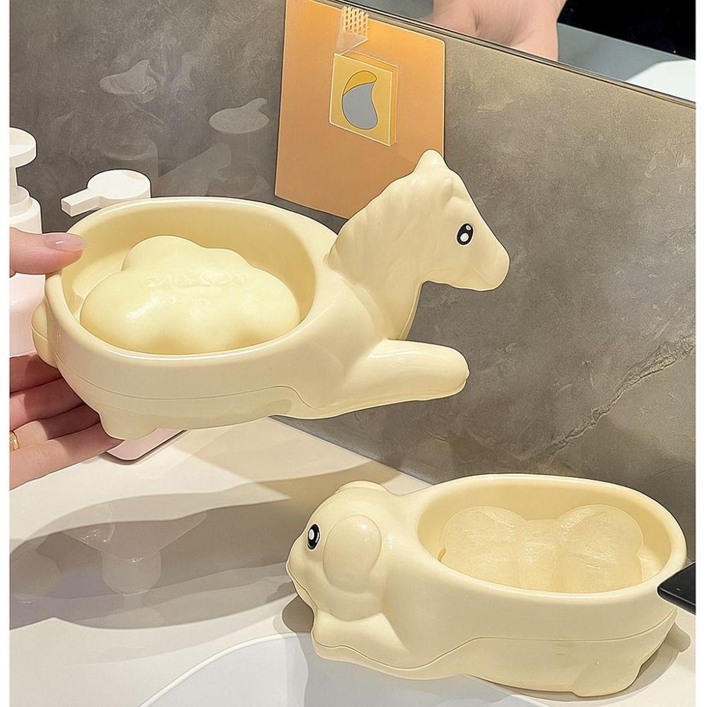 Drainable Cartoon Pig Soap Dish Cartoon Soap Container Decor Soap Holder Gift Idea
