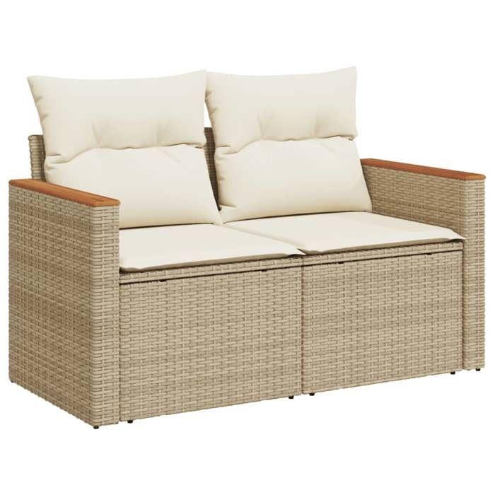 VidaXL Garden Lounge Set with Cushions 5 Pcs, Patio Sofas, Patio Furniture Set, Outdoor Furniture, Beige 3225946