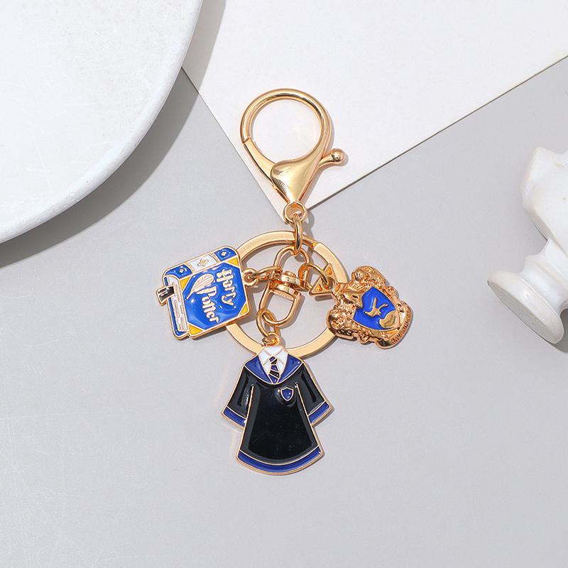 1Pc College Keychain Cartoon Pendant Preppy Style Zinc Alloy Festival Gift Badge