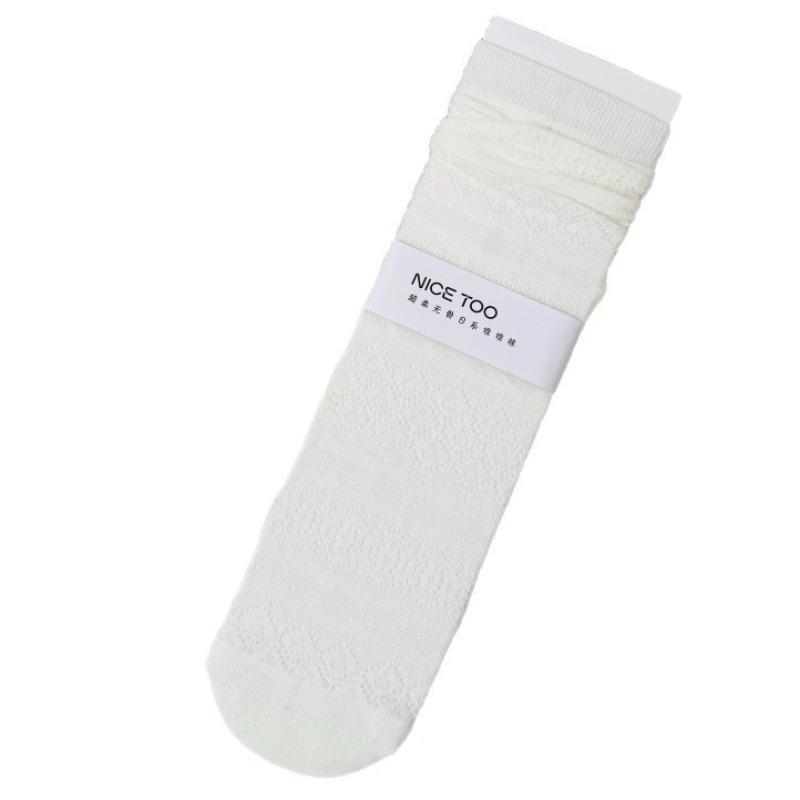 Calzini Leggeri Bambino Mezza Gamba Primavera ed Estate - Calzini in Puro Cotone con Fantasia Geometrica Scura - Versatili, Senza Cuciture da Donna