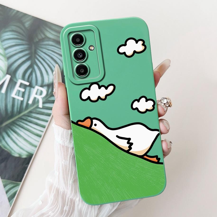 For Samsung Galaxy M52 M54 M55 5G Case Cute Avocado Soft Silicone Back Cover For Samsung F54 5G Phone Cover M 54 SM-M546B Fundas
