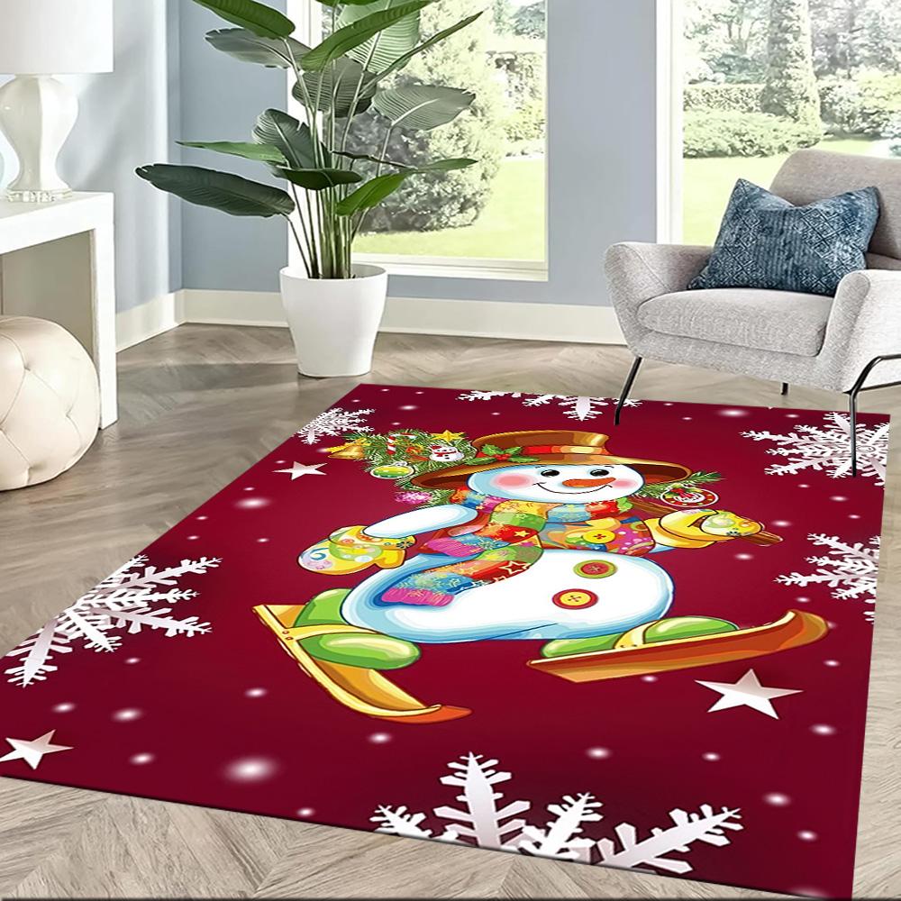 Christmas 266 Carpet Perfect for Entryway Study Room Dormitory Bedrooms Anti-slip Rug Office Home Decor Gift for Festivals