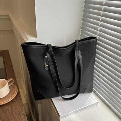 Fashionable Retro Large Capacity Bag for Women New Casual and Fashionable Simple Shoulder Bag Commuting Tote Bucket Bag