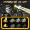 Motorrad Scheinwerfer Nebelscheinwerfer für LED Spotlight 3000k/4500k/6000k 120W 6000K für ATV LKW Dirt Bike SUV UTV