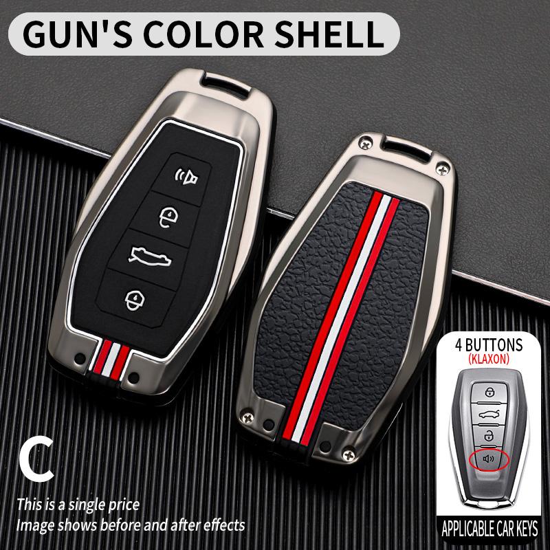 Zinc Alloy Car Key Case Cover Protective Shell Fob for Geely Okavango Coolray Atlas Monjaro Tugella Emgrand GT S Proton X50 X70