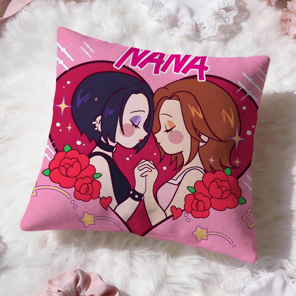 cute girl n-NANA Cushion Cover Premium Comfort Reversible Pillow Cove -Two in One Design for Any Room & Car Interior
