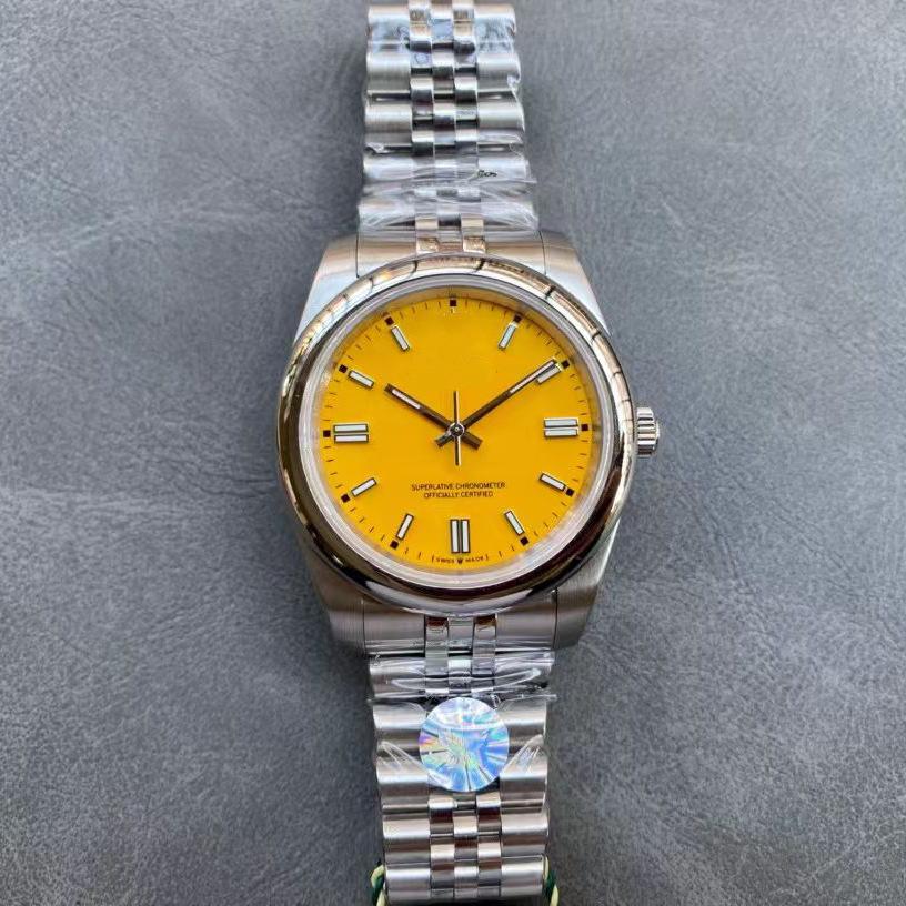 Orologio da uomo Rolex Oyster Perpetual 41mm - Acciaio Inossidabile 316, Luminoso, Impermeabile, Completamente Automatico.