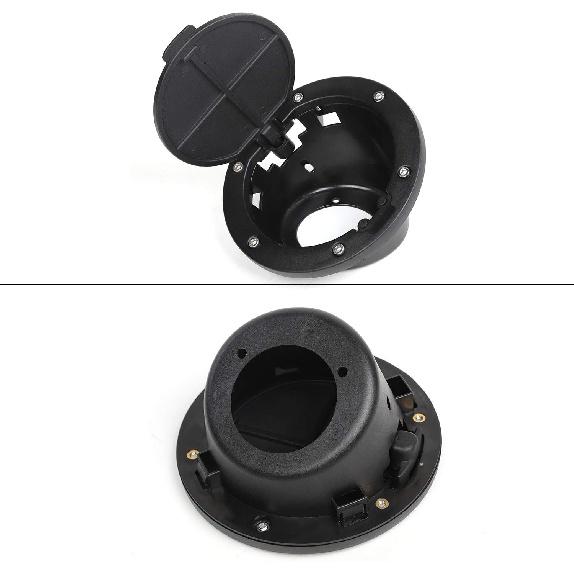 Non-Locking Gas Cap Cover Fuel Door for 1997-2006 Jeep Wrangler TJ