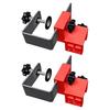 Drawer Front Clamps 2X Drawer Face Mounting Clamps Adjustable Drill Hole Guide Woodworking Tools Hole Drilling Jig For Tables