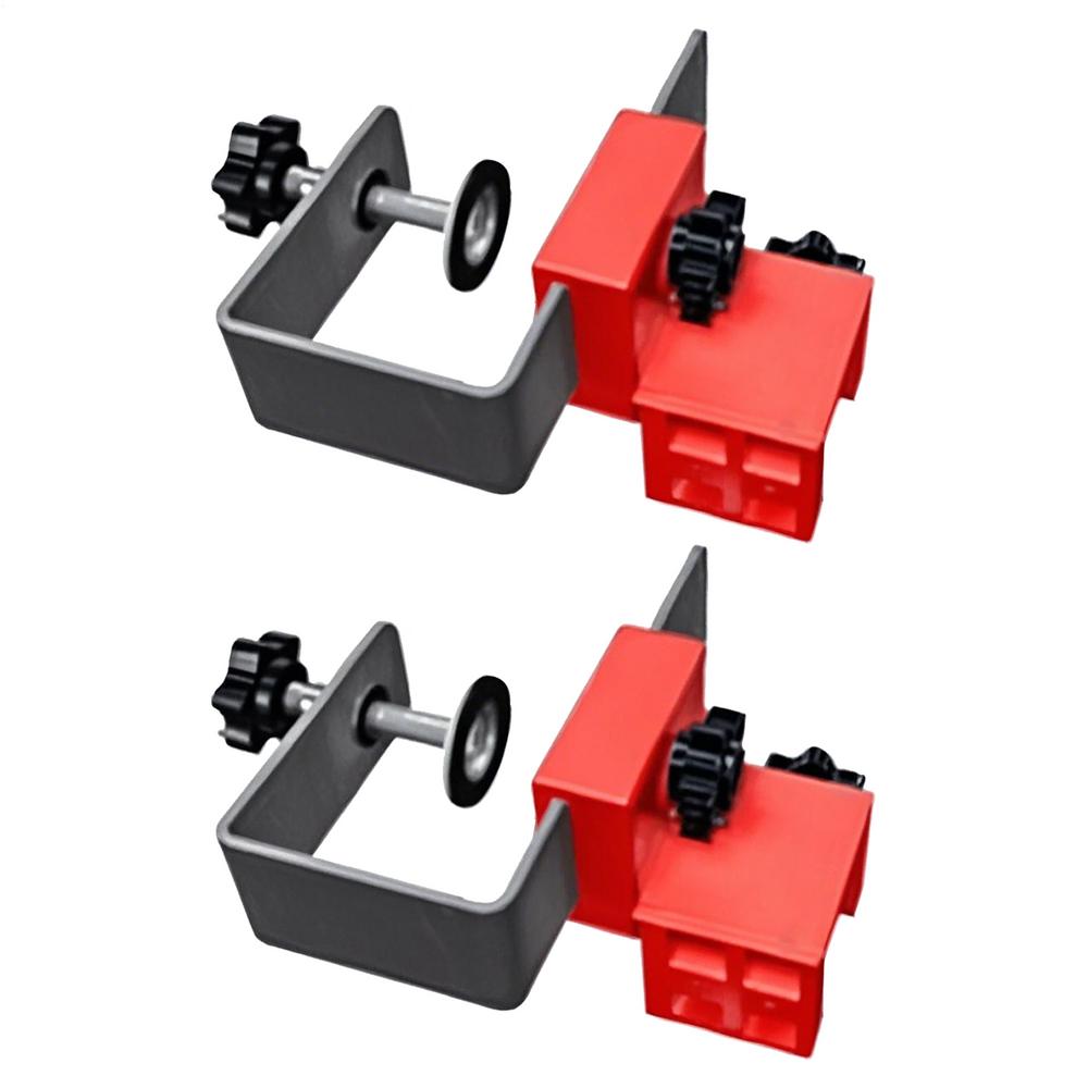 Drawer Front Clamps 2X Drawer Face Mounting Clamps Adjustable Drill Hole Guide Woodworking Tools Hole Drilling Jig For Tables