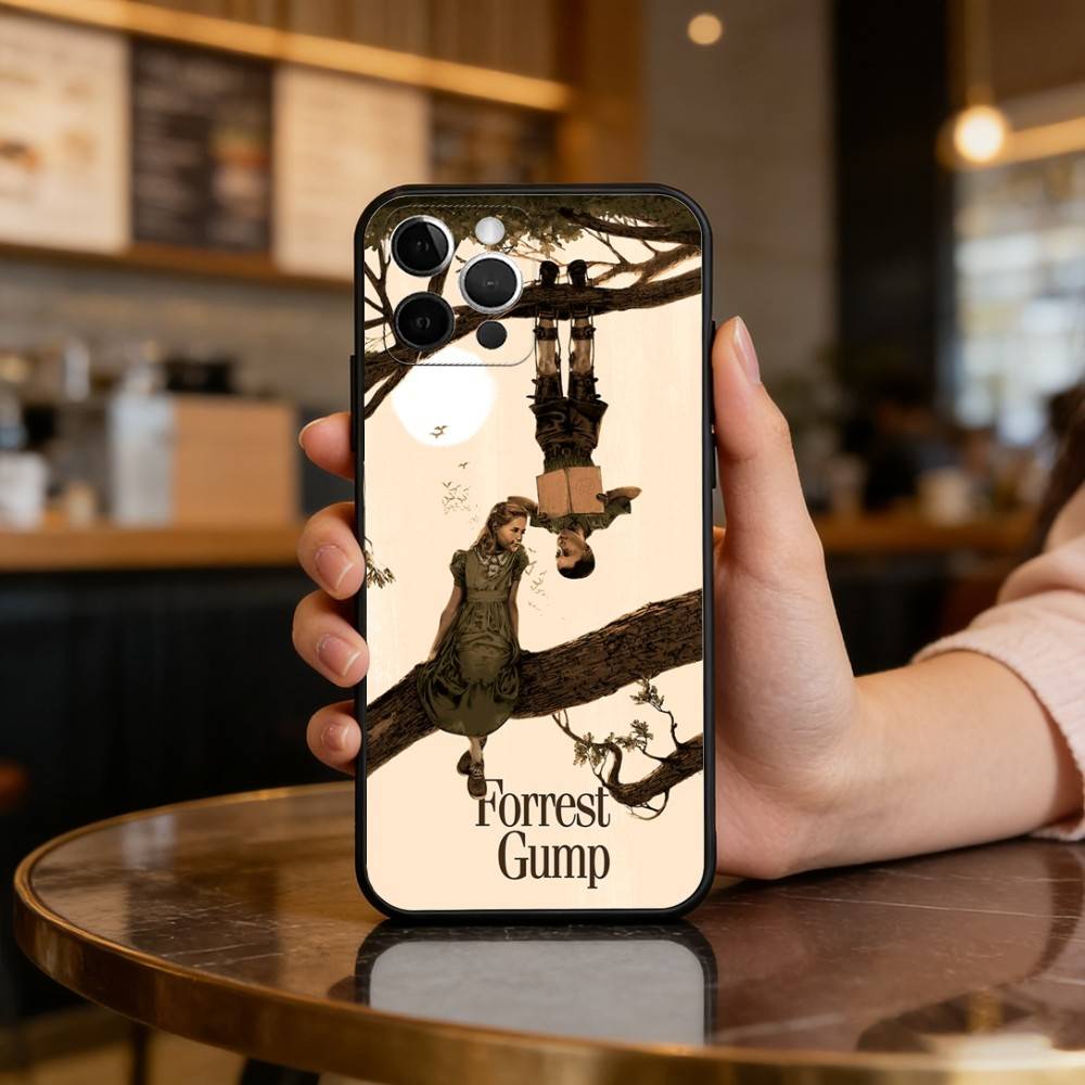 Classic film Forrest G-Gump Soft Silicone Black Cover,Phone Case For iPhone 17,16,15,14,13,12,11 Plus,Pro Max,XS