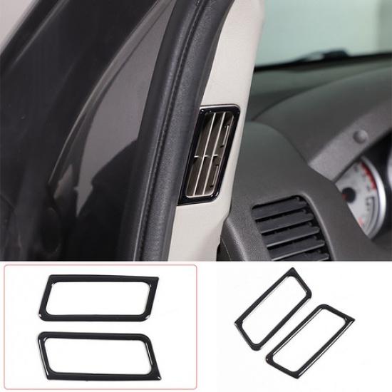 Glossy Piano Black A-pillar Air Vent Trim Sticker For Nissan Frontier 2005-21