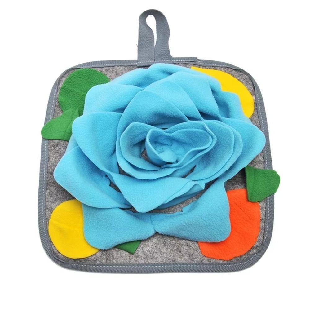 Slow Feeding Pet Snuffle Mat Hanging Straps Slow Feeding Mat New Nose Work Toy Pet Enrichment синий