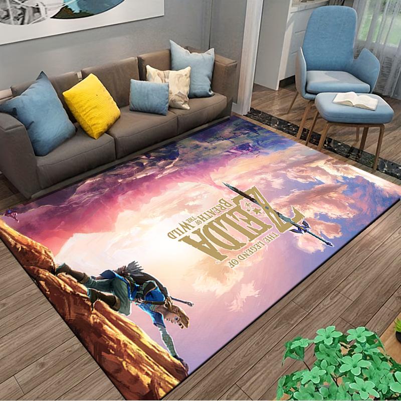 Cedar Climbing Warrior Printed Flannel Carpet Non-Slip Suitable for Bedroom, Living Room, and Children's Room Decoration