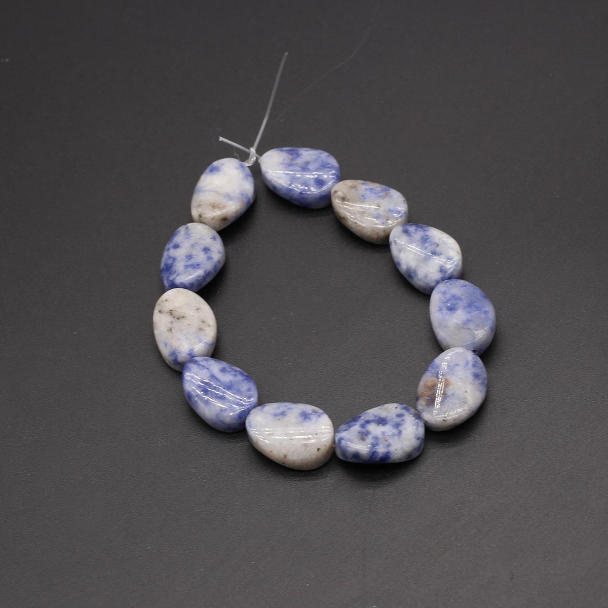 

Изоляционные бусины из натурального камня, прозрачный кристалл/опал/унакит, овальные спиральные бусины для изготовления ювелирных изделий, ожерелье, браслет, серьги, аксессуары Sodalite/18x12mm