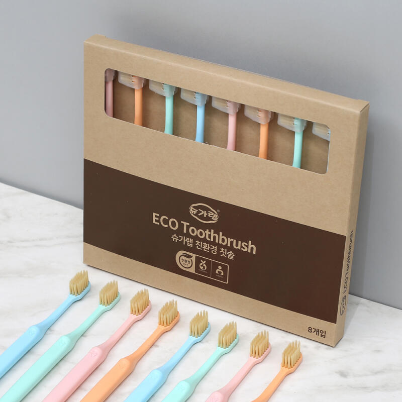 Sugar Lab Eco-Friendly Toothbrushes, 8-Pack