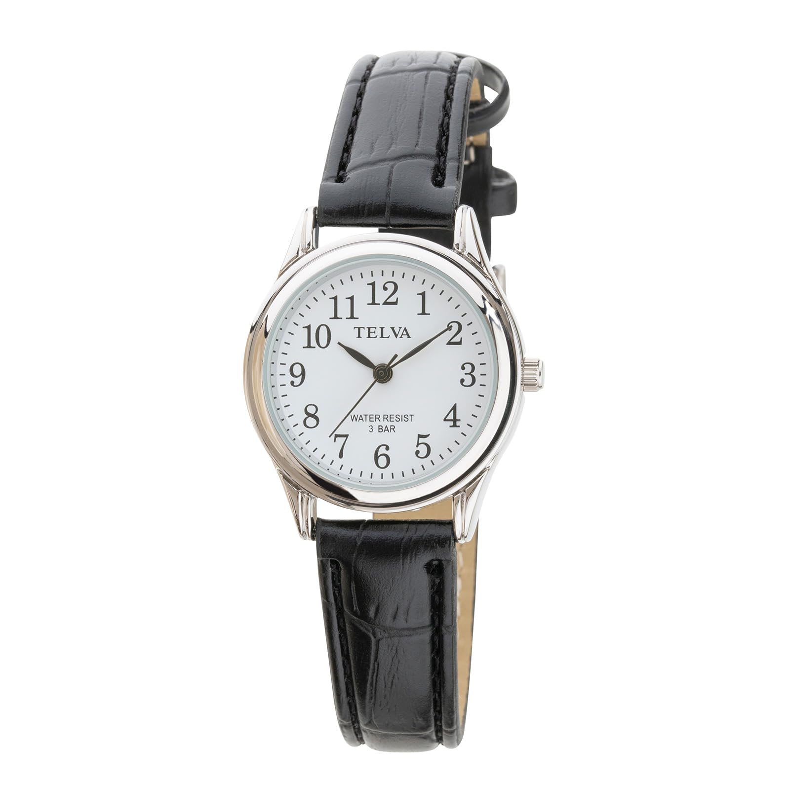 

CREPHA Suitable for Quiet Second Japanese Quartz 3 ATM Water Simple Easy to Leather 14mm Band Suitable for Working High School and Junior High School чёрный