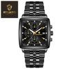 New Fashion Men Watch Luminous Waterproof Chronograph Date Man Wristwatch Square Stainless Steel Quartz Men'S Watches Reloj