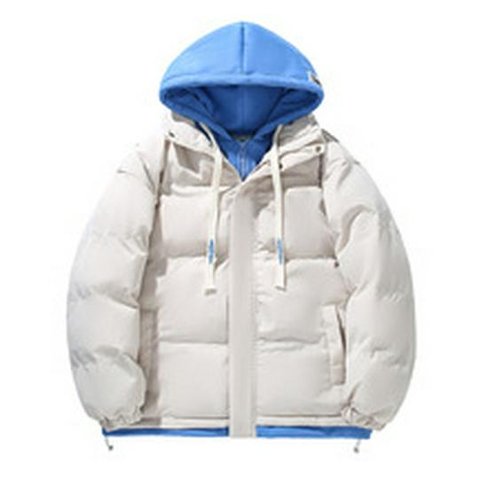 Herren Winter 2024 Slim Fit Baumwolljacke mit abnehmbarer Kapuze - Koreanischer Stil Trendige Gerippte Oberbekleidung