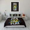 Fishing-Themed Three-Piece Set Soft Comfortable Duvet Cover Bedding Set Included 1*Duvet Cover & 2*Pillowcases, Gift