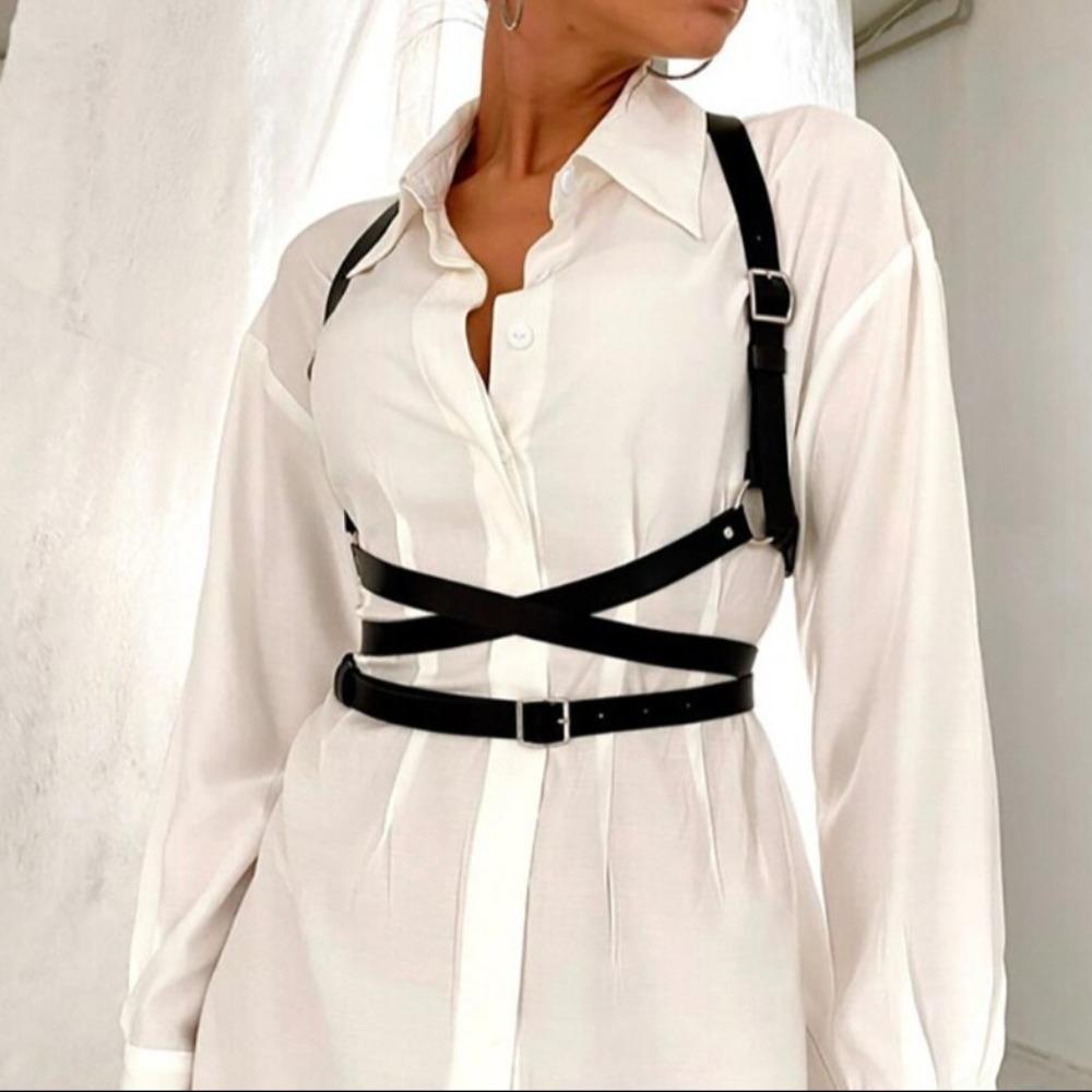 Accesorii Cămașă Rochie Femei Curele Piele PU Bondaj Corp Curele Talie Ham Curele