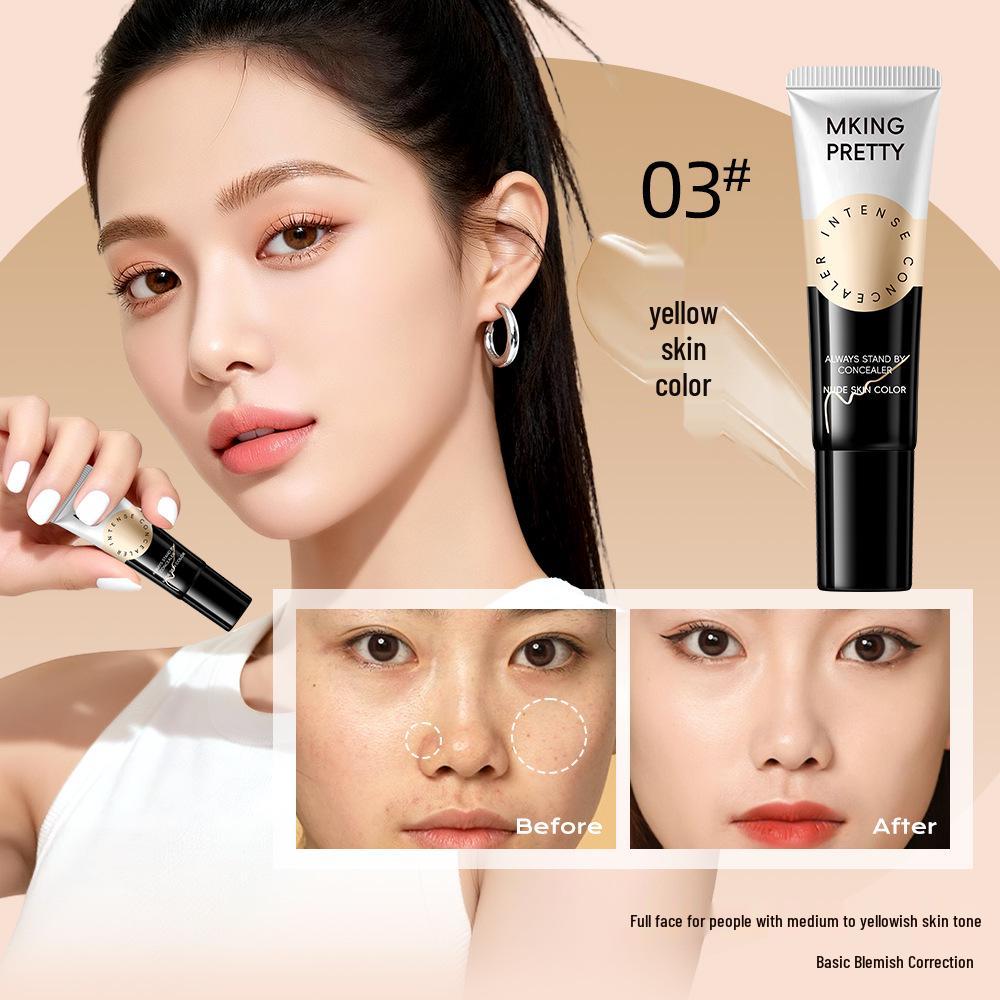 MKING PRETTY Flawless Concealer: Long-Lasting, Non-Smudge Coverage for Dark Circles & Blemishes