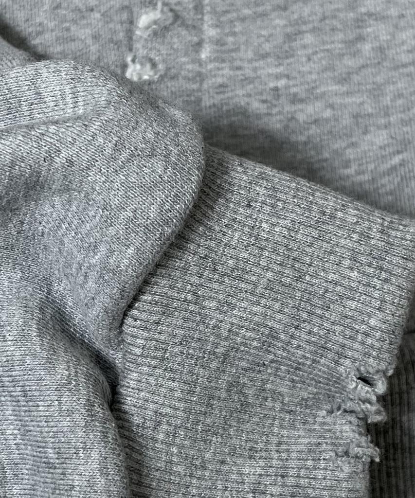 Sk8Er Rock Camouflage 88 Damage Sweat Hood Zip-Up ((Melange Gray))